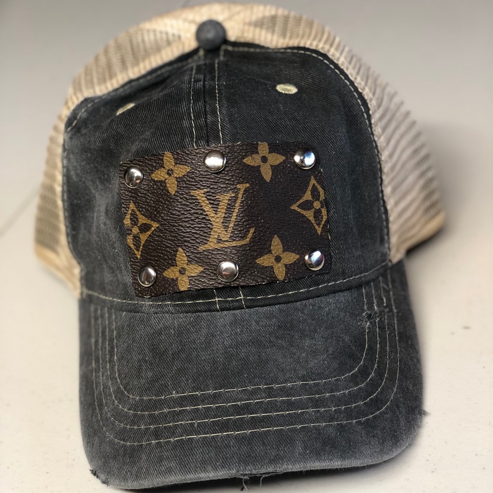 Upcycled Authentic Louis Vuitton canvas cap